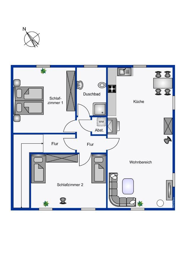 Suedernest 2 Appartement Wyk auf Föhr Buitenkant foto